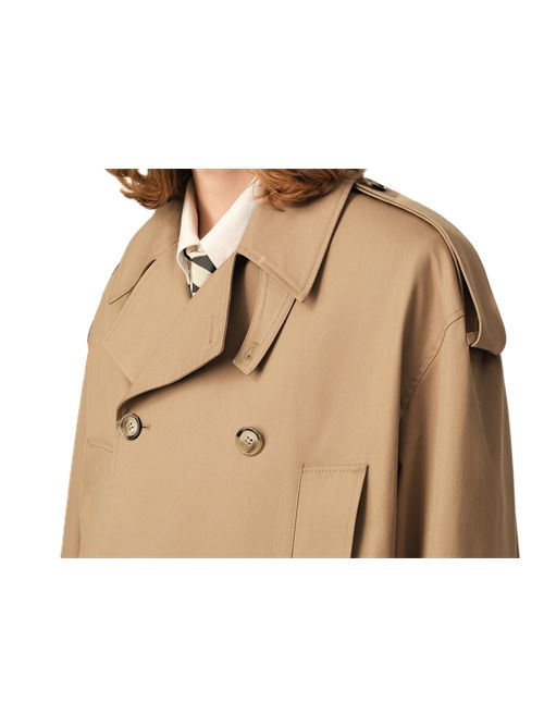 Trench coat in cotone beige Ami Paris | UCO934.CO0132A184 MASTICBEIGE